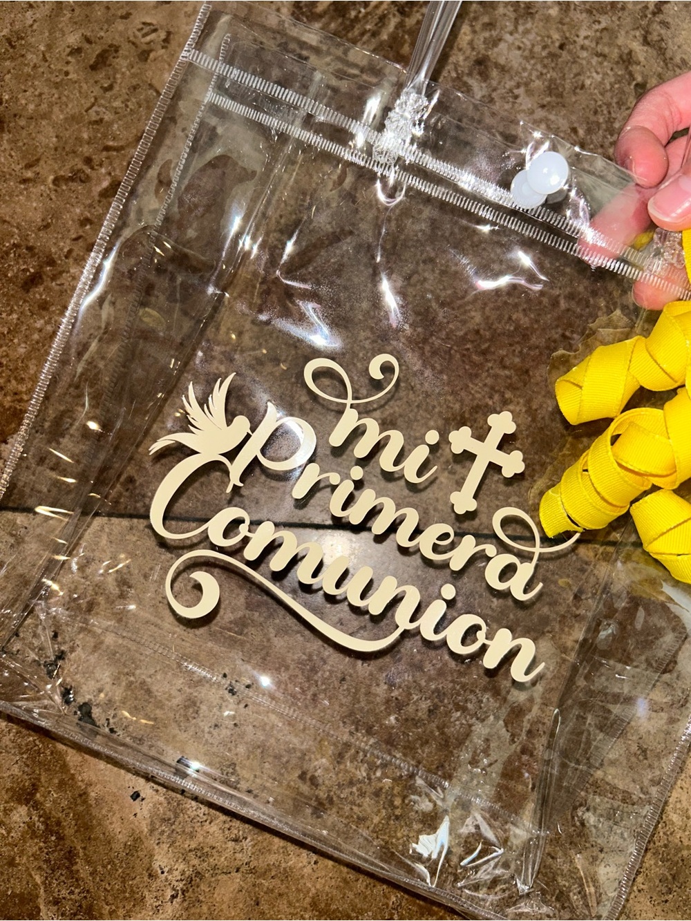 Primera comunion plastic bag